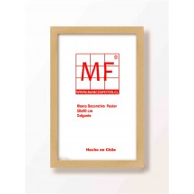 Marco Madera Mañio  50x90  Tipo box 2x3 cm 